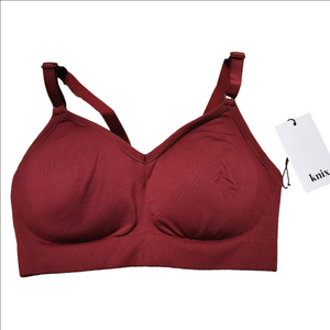 Knix Good To Go Seamless Bra Medium Cranberry Red